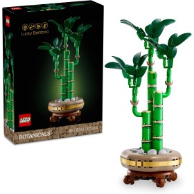 LEGO Botanical Bambú de la Suerte Planta Artificial de Interior, Regalo para el Día de la Madre, Decoración del Hogar y Oficina,