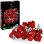 LEGO Botanical Ramo de Rosas Rojas, Regalo para el Día de la Madre, Flores Artificiales para Decoración del Hogar, Maquetas para