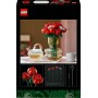 LEGO Botanical Ramo de Rosas Rojas, Regalo para el Día de la Madre, Flores Artificiales para Decoración del Hogar, Maquetas para