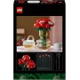 LEGO Botanical Ramo de Rosas Rojas, Regalo para el Día de la Madre, Flores Artificiales para Decoración del Hogar, Maquetas para