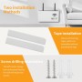 FHISKUNYU ​Router Rack, ​Caja Router Pared, ​Ocultar Router WiFi – Organizador de Pared con Diseño Redondeado, Ventilación y