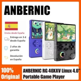 ANBERNIC RG 40XXV 64 Bit Linux 4,0 ''IPS 640*480 pantalla reproductor 