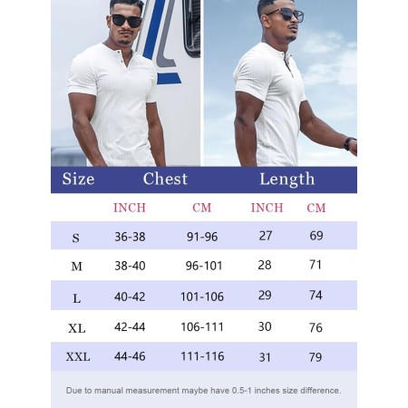 Muscle Cmdr Camiseta Manga Larga/Corto Hombre, Camisetas Musculosas Slim Fit Algodón,Long Sleeve Shirt Men Henley