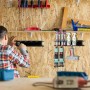 WIYETY Soporte para botellas de spray, estante de pared, soporte para latas de aerosol, estante de almacenamiento, soporte para