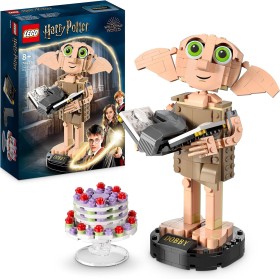 LEGO Harry Potter Dobby el Elfo Doméstico, Regalo del Día de la Madre y Niñas y Niños de 8+ Años, Figura Articulada de Personaje