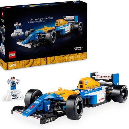 Lego Icons Williams Racing FW14B y Nigel Mansell Maquetas para Construir para Adultos con Minifigura, Kit de Maquetas de Coche