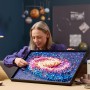 Lego Art Galaxia Vía Láctea Arte Mural y Decoración de Pared para el Salón y Hogar, Regalo por el Día de la Madre, Maqueta para