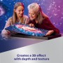 Lego Art Galaxia Vía Láctea Arte Mural y Decoración de Pared para el Salón y Hogar, Regalo por el Día de la Madre, Maqueta para
