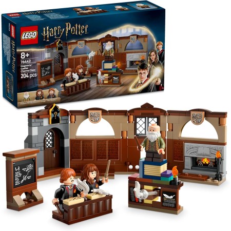 LEGO Harry Potter Castillo de Hogwarts: Clase de Encantamientos Juguete de Película La Piedra Filosofal, Minifiguras de Ron