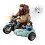 LEGO Harry Potter Viaje en Moto de Hagrid y Harry, Moto Que Rueda con Sidecar de Juguete y Figura de Hedwig, Minifiguras de