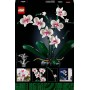 LEGO Botanical Orquídeas Flores y Plantas Artificiales Blancas y Rosas, Regalo por el Día de la Madre, Jarrón Azul, Decoración