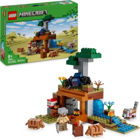 LEGO Minecraft La Expedición a la Mina del Armadillo Juguete de Construcción con Figuras de Araña y Lobo del Videojuego, Regalo
