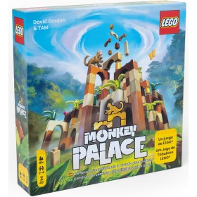 Dotted Games Monkey Palace: Un Juego de Mesa de Lego - Construye Tu Camino hacia La Victoria Pieza A Pieza Juego Divertido para