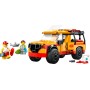 LEGO City Furgoneta de Rescate del Socorrista y Tiburón de Juguete, Juego de Playa con 2 Minifiguras y Accesorios como Tabla de