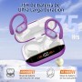 Qecnato Wireless Sports Headphones, Bluetooth 5.4 HiFi Stereo Headphones with HD Microphone, 75H Wireless Bluetooth Headset with