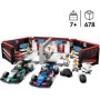 LEGO City Garaje de F1 con Coches Mercedes-AMG y Alpine, 2 Maquetas de Vehículos de Fórmula 1 de Juguete y 2 Minifiguras de
