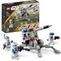 LEGO Star Wars TM Pack de Combate: Soldados Clon de la 501, Juego de Batalla, Vehículo AV-7, Juguete de Construcción para Niños