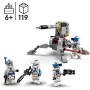 LEGO Star Wars TM Pack de Combate: Soldados Clon de la 501, Juego de Batalla, Vehículo AV-7, Juguete de Construcción para Niños