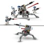 LEGO Star Wars TM Pack de Combate: Soldados Clon de la 501, Juego de Batalla, Vehículo AV-7, Juguete de Construcción para Niños