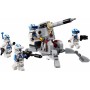 LEGO Star Wars TM Pack de Combate: Soldados Clon de la 501, Juego de Batalla, Vehículo AV-7, Juguete de Construcción para Niños