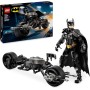 LEGO DC Batman Figura para Construir: Batman y Moto Bat-Pod de Juguete, Figuras de Superhéroes de la Película El Caballero