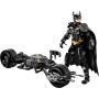 LEGO DC Batman Figura para Construir: Batman y Moto Bat-Pod de Juguete, Figuras de Superhéroes de la Película El Caballero