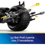 LEGO DC Batman Figura para Construir: Batman y Moto Bat-Pod de Juguete, Figuras de Superhéroes de la Película El Caballero