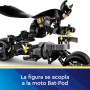 LEGO DC Batman Figura para Construir: Batman y Moto Bat-Pod de Juguete, Figuras de Superhéroes de la Película El Caballero