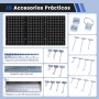 GOPLUS Panel Herramientas Pared, Panel Perforado 3 Piezas con 25 Ganchos, Organizador Herramientas Pared para Brocas y