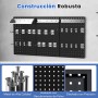 GOPLUS Panel Herramientas Pared, Panel Perforado 3 Piezas con 25 Ganchos, Organizador Herramientas Pared para Brocas y