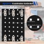 GOPLUS Panel Herramientas Pared, Panel Perforado 3 Piezas con 25 Ganchos, Organizador Herramientas Pared para Brocas y