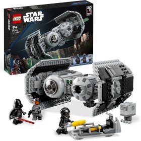 LEGO Star Wars Bombardero Tie, Maqueta de Caza Estelar para Construir, Droide Gonk y Minifigura de Darth Vader con Espada Láser