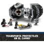 LEGO Star Wars Bombardero Tie, Maqueta de Caza Estelar para Construir, Droide Gonk y Minifigura de Darth Vader con Espada Láser