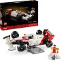 Lego Icons McLaren MP4/4 y Ayrton Senna Minifigura F1, Decoración de Escritorio para Hogar y Oficina, Regalo para Hombres y