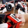 Lego Icons McLaren MP4/4 y Ayrton Senna Minifigura F1, Decoración de Escritorio para Hogar y Oficina, Regalo para Hombres y