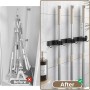 DBTW Soporte de Fregona de Pared de Acero Inoxidable de 3 Posiciones, Colgador de Escobas Multifuncional Resistente, Organizador