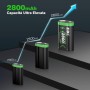 EBL 2800mAh Batería de Mando, LCD Cargador para Batería Mando para Xbox One/One S/One X/One Elite