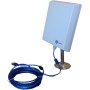 Antena WONECT Exterior 10 Metros Panel PLANAR 36DBI Externa USB Interno N4000 2000MW 2w 10 Metros Auditoria. Fácil Instalar.
