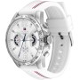 Tommy Hilfiger Reloj Analógico Multifuncional de Cuarzo para Hombres con Correa de Silicona, Acero Inoxidable o Cuero,