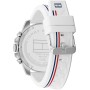 Tommy Hilfiger Reloj Analógico Multifuncional de Cuarzo para Hombres con Correa de Silicona, Acero Inoxidable o Cuero,