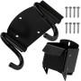ReachMall 2 ganchos de almacenamiento de acero para montaje en pared, gancho de almacenamiento de carretilla resistente, gancho