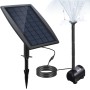 Decdeal BSV-SP025 - Bomba de Agua de Panel de Energía Solar Sin Cepillo para Piscina Jardín Fuentes,9V / 2.5W 200L / H