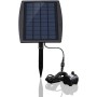 Decdeal BSV-SP025 - Bomba de Agua de Panel de Energía Solar Sin Cepillo para Piscina Jardín Fuentes,9V / 2.5W 200L / H