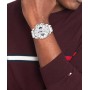 Tommy Hilfiger Reloj Analógico Multifuncional de Cuarzo para Hombres con Correa de Silicona, Acero Inoxidable o Cuero,