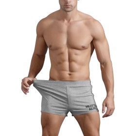 Muscle Alive Hombres Gimnasio Culturismo Rutina de Ejercicio Men Pantalones Cortos Algodón
