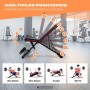 Mobiclinic® fitness, Banco de musculación, Plegable, Soporta 200kg, Asiento y respaldo regulable, Flexfit, Multifunción, Pesas,