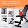 Mobiclinic® fitness, Banco de musculación, Plegable, Soporta 200kg, Asiento y respaldo regulable, Flexfit, Multifunción, Pesas,