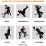 Mobiclinic® fitness, Banco de musculación, Plegable, Soporta 200kg, Asiento y respaldo regulable, Flexfit, Multifunción, Pesas,