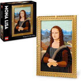 LEGO Art Mona Lisa Cuadro Famoso de Leonardo da Vinci, Decoración del Hogar para Salón y Dormitorio, Maqueta de Construcción