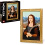 LEGO Art Mona Lisa Cuadro Famoso de Leonardo da Vinci, Decoración del Hogar para Salón y Dormitorio, Maqueta de Construcción